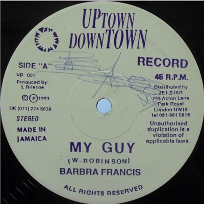 Barbra Francis / Anthony Clarke - My Guy / Sweet Sensation download mp3 flac