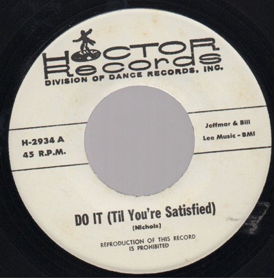 Unknown Artist - Do It (Til You're Satisfied) / That's When The Music Takes Me download mp3 flac