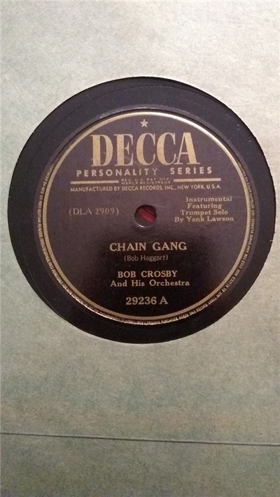 Bob Crosby And His Orchestra - Chain Gang / Ec-Stacy download mp3 flac