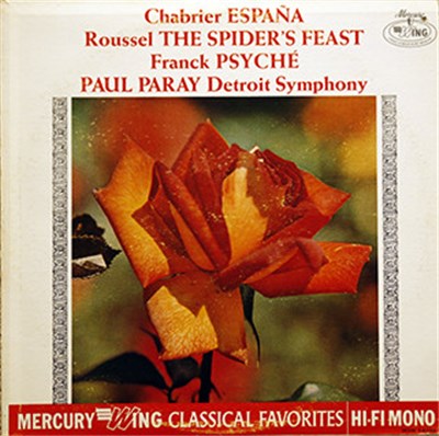 Chabrier / Roussel / Franck / Paul Paray, Detroit Symphony - España / The Spider's Feast / Psyché download mp3 flac