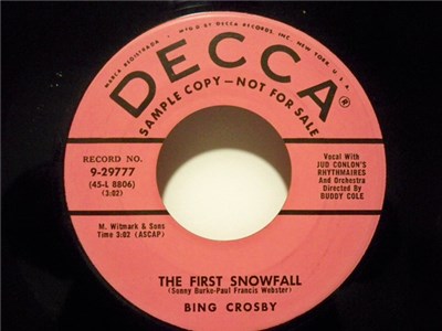 Bing Crosby - The First Snowfall / The Next Time It Happens download mp3 flac
