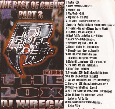 DJ Wreck - Best Of Crews Part 3 - Ruff Ryders Featuring The Lox download mp3 flac