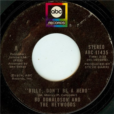 Bo Donaldson And The Heywoods - Billy, Don't Be A Hero download mp3 flac