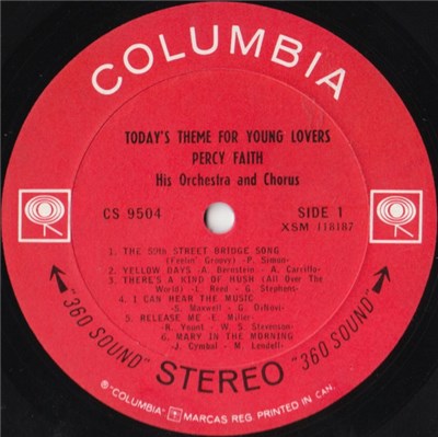 Percy Faith, His Orchestra And Chorus - Today's Themes For Young Lovers download mp3 flac