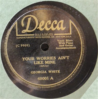 Georgia White - Your Worries Ain't Like Mine / You Done Lost Your Good Thing Now download mp3 flac