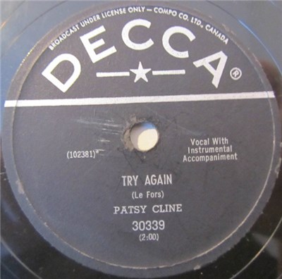 Patsy Cline - Try Again / Today, Tomorrow And Forever download mp3 flac
