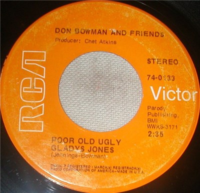 Don Bowman - Poor Old Ugly Gladys Jones download mp3 flac