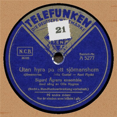 Sigurd Ågrens Ensemble Med Sång Av Olle Nygren - Utan Hyra På Ett Sjömanshem / Var Är Vinden Som Blåste I Går download mp3 flac