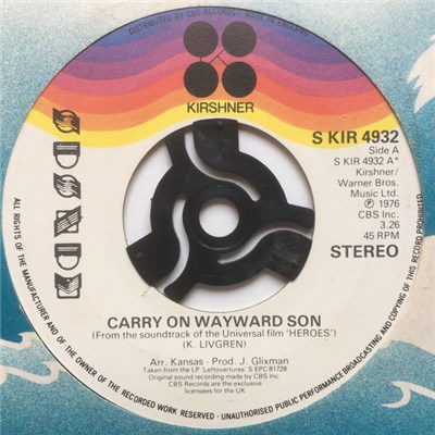 Kansas - Carry On Wayward Son / Questions Of My Childhood download mp3 flac