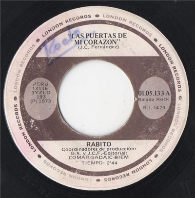 Rabito - Las Puertas De Mi Corazon / Te Ame Tanto, Mujer download mp3 flac