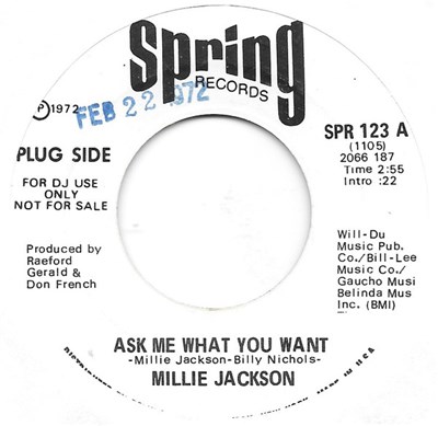 Millie Jackson - Ask Me What You Want / I Just Can't Stand It download mp3 flac