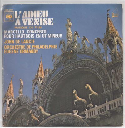 Benedetto Marcello, John De Lancie, Orchestre De Philadelphie, Eugene Ormandy - L'adieu À Venise - Musique Du Film download mp3 flac