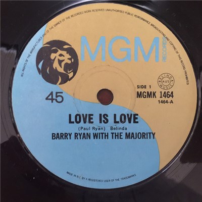 Barry Ryan With The Majority - Love Is Love download mp3 flac
