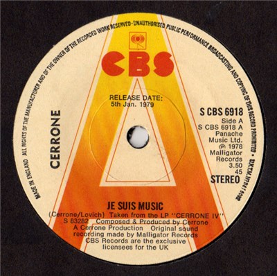 Cerrone - Je Suis Music download mp3 flac
