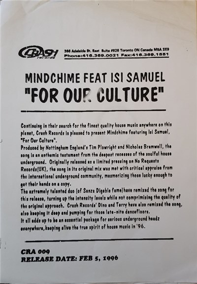 Mindchime Feat. Isi Samuel - For Our Culture download mp3 flac