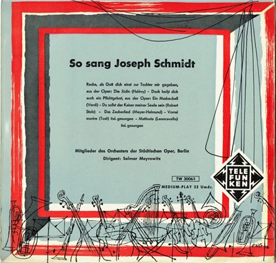 Joseph Schmidt - So Sang Joseph Schmidt download mp3 flac