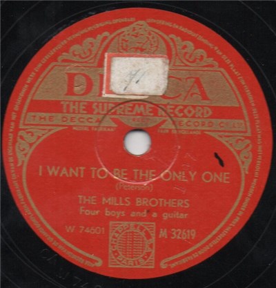The Mills Brothers - I Want To Be The Only One / Mañana download mp3 flac