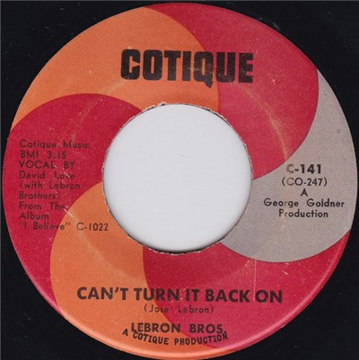 Lebron Bros. - Can't Turn It Back On / Together download mp3 flac