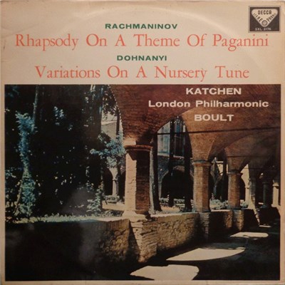 Rachmaninov, Dohnanyi - Katchen, London Philharmonic, Boult - Rhapsody On A Theme Of Paganini / Variations On A Nursery Tune download mp3 flac