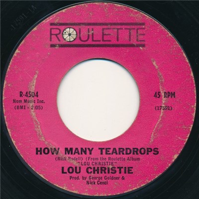 Lou Christie - How Many Teardrops / You And I (Have A Right To Cry) download mp3 flac