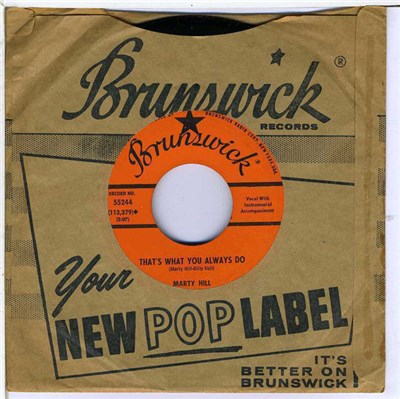 Marty Hill - The Lonely Man (That's Me) / That's What You Always Do download mp3 flac