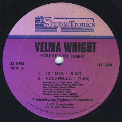 Velma Wright - You're Not Right download mp3 flac