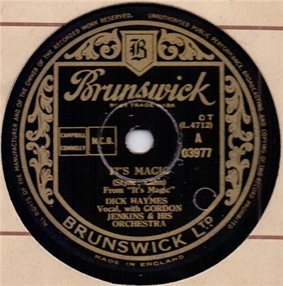 Dick Haymes And Gordon Jenkins And His Orchestra - It's Magic / It's You Or No One download mp3 flac
