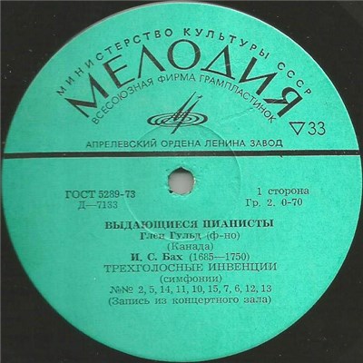 И. С. Бах - Глен Гульд - Трехголосные Инвенции (Симфонии) download mp3 flac
