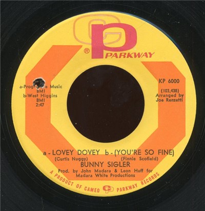Bunny Sigler - a- Lovey Dovey b- You're So Fine / Sunny Sunday download mp3 flac