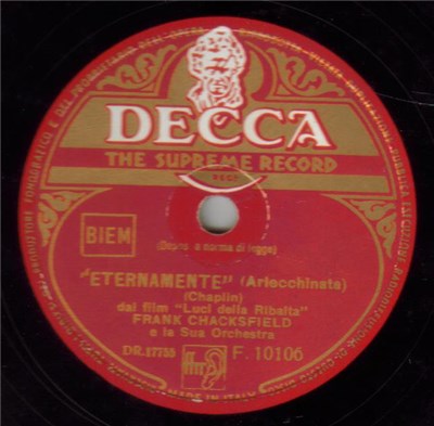 Frank Chacksfield E La Sua Orchestra - Eternamente / Luci Della Ribalta download mp3 flac
