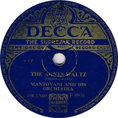 Mantovani And His Orchestra - The Agnes Waltz / Belle Of The Ball download mp3 flac