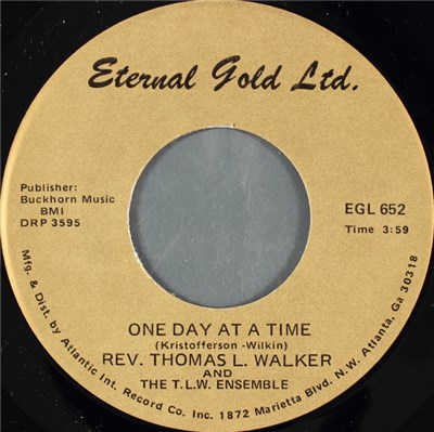 Rev. Thomas L. Walker And The T.L.W. Ensemble - One Day At A Time download mp3 flac