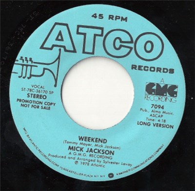 Mick Jackson - Weekend download mp3 flac