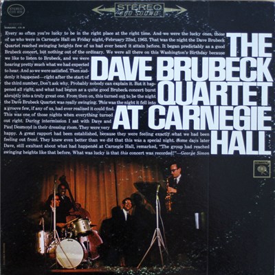 The Dave Brubeck Quartet - At Carnegie Hall download mp3 flac
