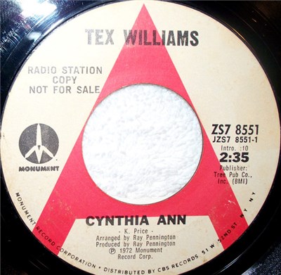 Tex Williams - Cynthia Ann / Walkin' On The Wind download mp3 flac