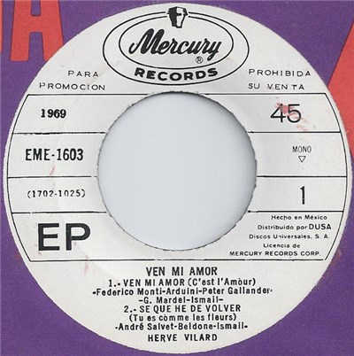 Hervé Vilard - Ven Mi Amor download mp3 flac