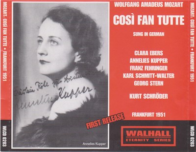 Mozart, Schröder - Così Fan Tutte | Gesamtaufnahme Frankfurt 1951 download mp3 flac