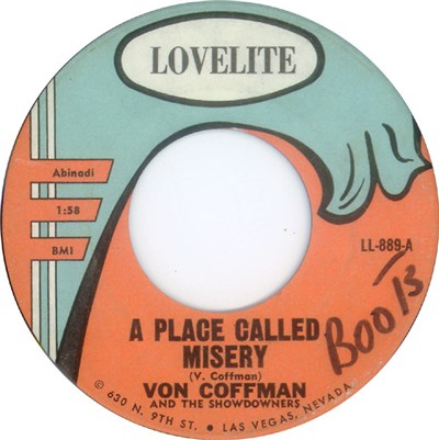 Von Coffman And The Showdowners - A Place Called Misery / A Love I Can't Find download mp3 flac