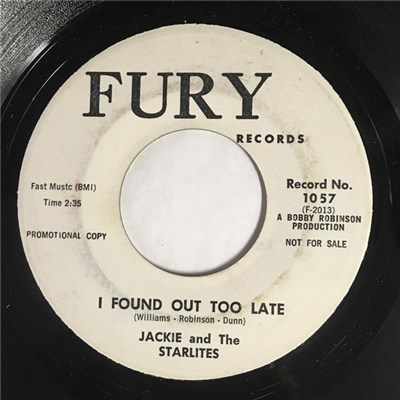Jackie And The Starlites - I Found Out Too Late / I'm Coming Home download mp3 flac