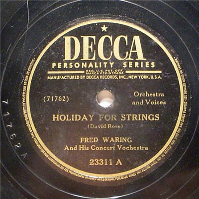 Fred Waring And His Concert Vochestra - Holiday For Strings download mp3 flac