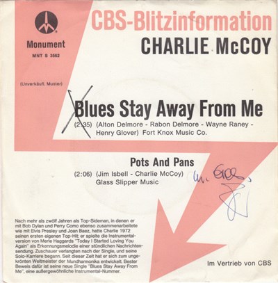 Charlie McCoy - Blues Stay Away From Me download mp3 flac