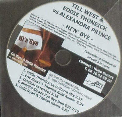 Till West & Eddie Thoneick vs. Alexandra Prince - Hi 'N' Bye download mp3 flac