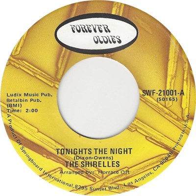 The Shirelles - Tonights The Night / No Doubt About It download mp3 flac