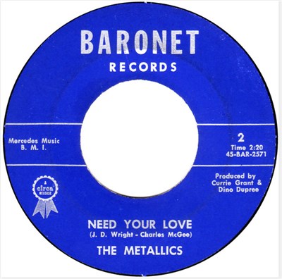 The Metallics - Need Your Love / Itchy Twitchy Too download mp3 flac