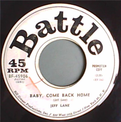 Jeff Lane - Baby, Come Back Home download mp3 flac