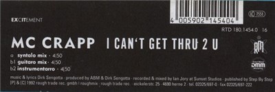 MC Crapp - I Can't Get Thru 2 U download mp3 flac