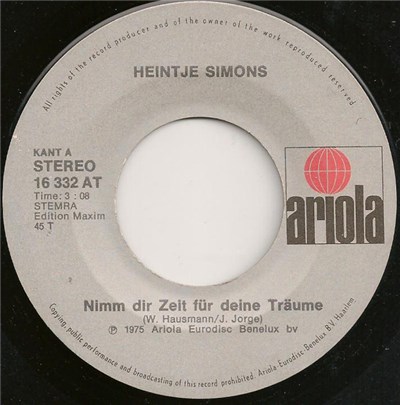 Heintje - Nimm Dir Zeit Für Deine Träume download mp3 flac