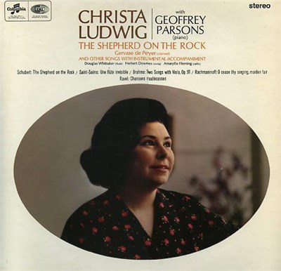 Christa Ludwig, Geoffrey Parsons - The Shepherd On The Rock And Other Songs With Instrumental Accompaniment download mp3 flac