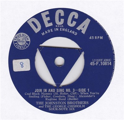 The Johnston Brothers, The George Chisholm Sour-Note Six - Join In And Sing No.3 download mp3 flac