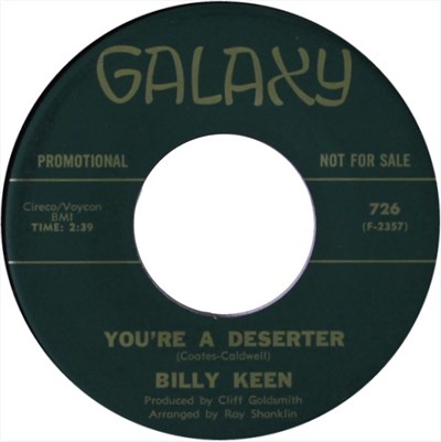 Billy Keen - You're A Deserter / I Finally Got Wise download mp3 flac
